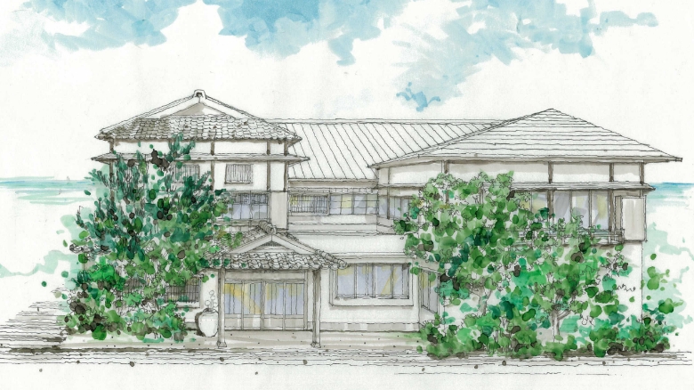 玉乃井の建物イラスト